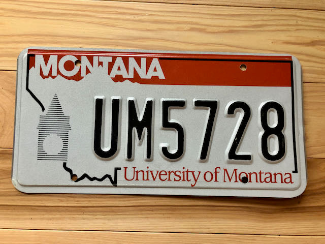 University of Montana License Plate