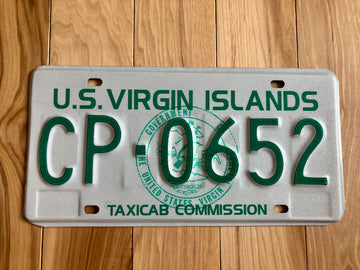U.S. Virgin Islands Taxicab Commission License Plate