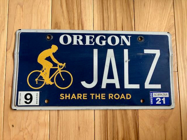 Oregon Vanity Share the Road License Plate
