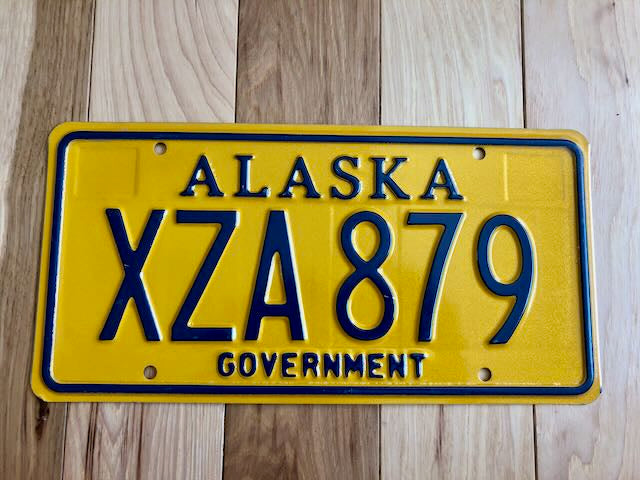 Alaska Government License Plate