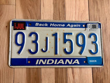 1988 Indiana License Plate