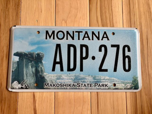 Montana Makoshika State Park License Plate