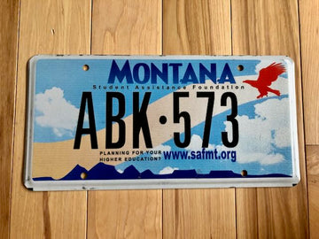 Montana Student Assistance Foundation License Plate
