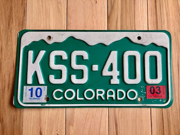 2003 Colorado License Plate