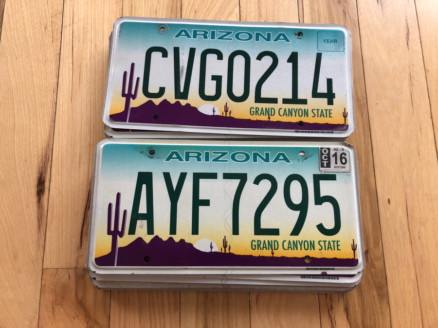50 Arizona Craft Condition License Plates