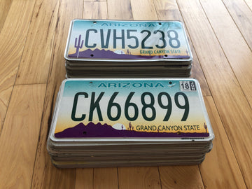 100 Arizona Craft Condition License Plates