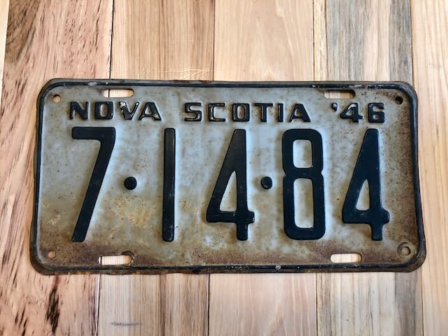 1946 Nova Scotia License Plate