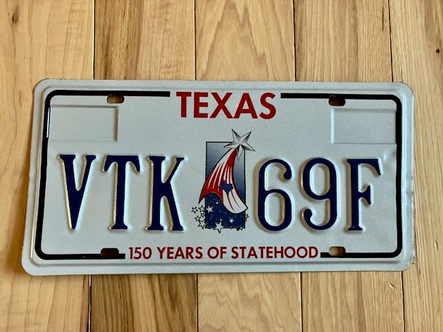 Texas 150 Years of Statehood License Plate
