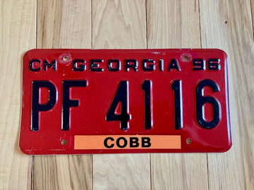 1996 Georgia License Plate