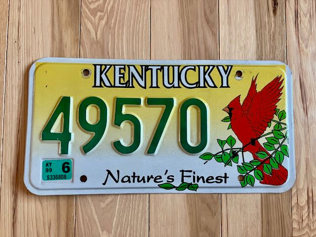 Kentucky Nature's Finest License Plate