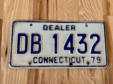 1979 Connecticut Dealer License Plate