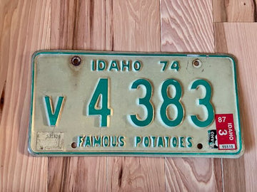 1974 Idaho License Plate