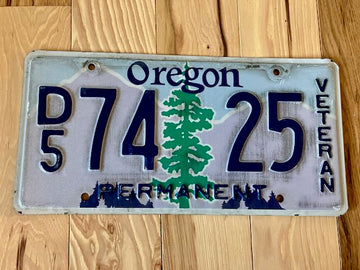 Oregon Veteran License Plate