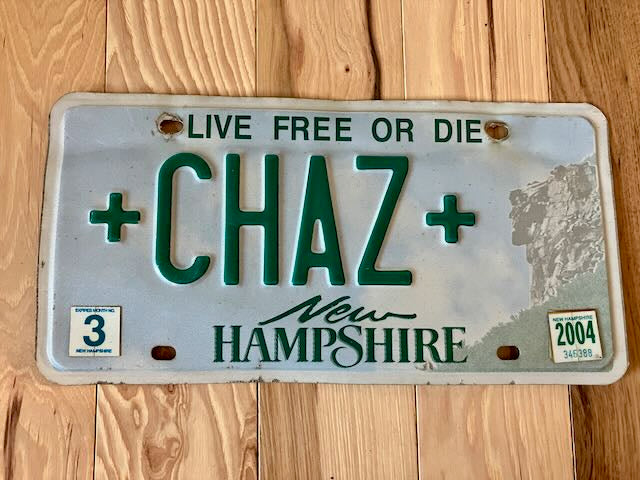 New Hampshire Vanity License Plate