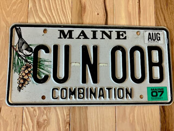 Maine Vanity License Plate