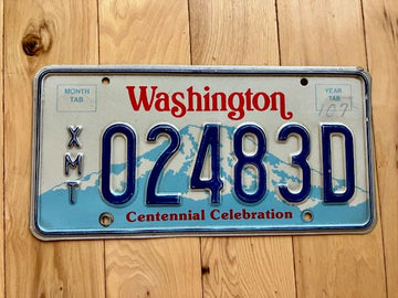 Washington State Exempt License Plate