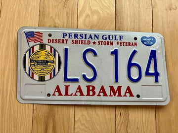 Alabama Desert Shield/Storm Veteran License Plate