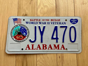 Alabama World War II Veteran License Plate (Battle of the Bulge)