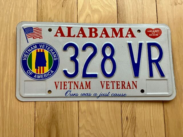 Alabama Vietnam Veteran License Plate