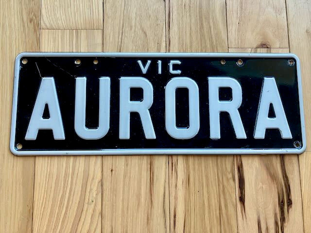 Victoria Australia License Plate - Vanity