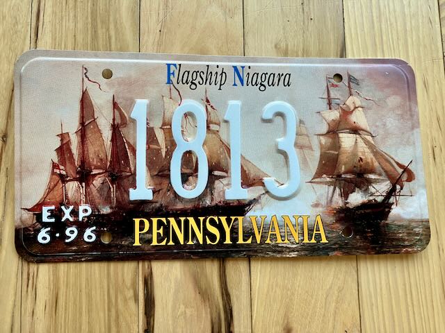 Souvenir Pennsylvania Flagship Niagara License Plate