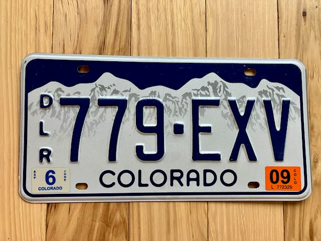 Colorado Dealer License Plate