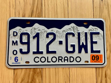 Colorado Dealer Demo License Plate