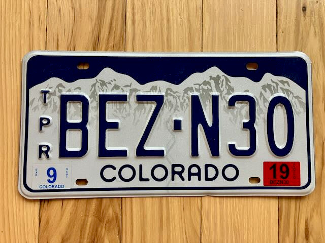 Colorado Transporter License Plate