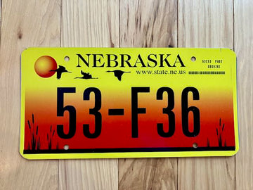 Nebraska Crane License Plate