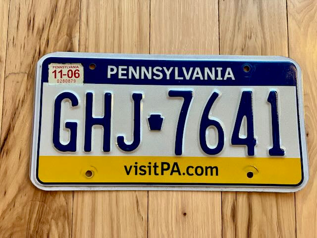 Pennsylvania License Plate – RusticPlates