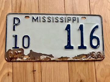 1966 Mississippi License Plate