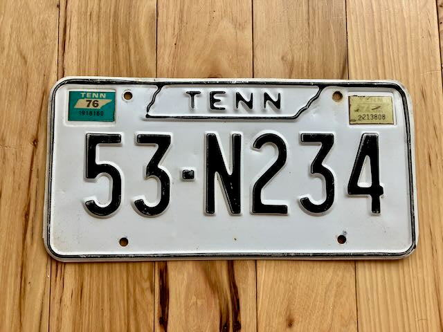 1976/1975 Tennessee License Plate
