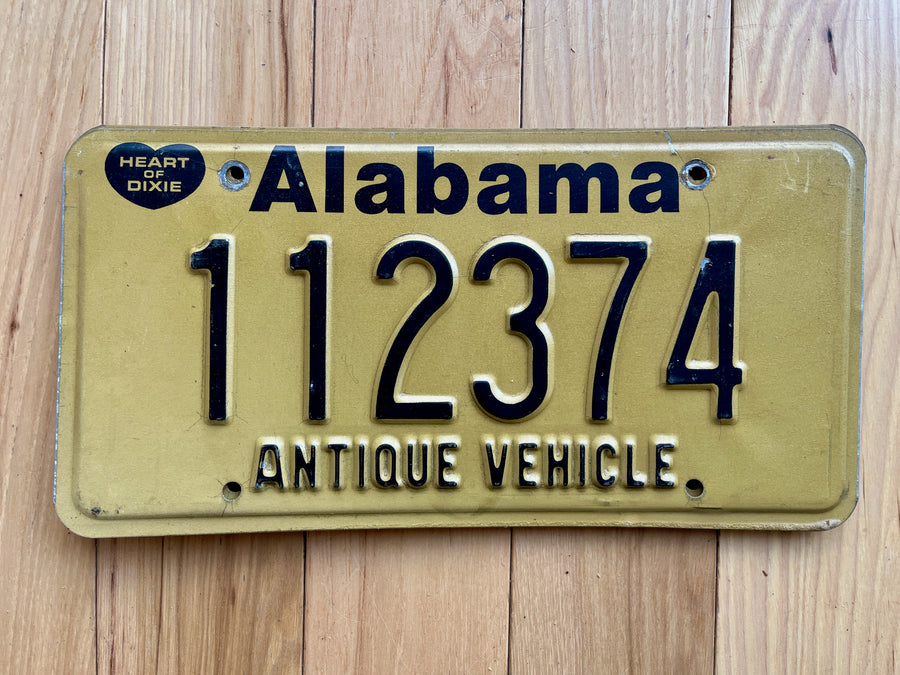 Alabama Antique License Plate