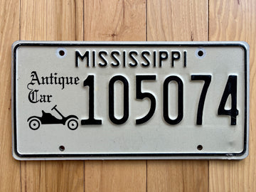 Mississippi Antique License Plate