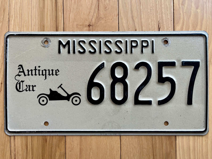 Mississippi Antique License Plate