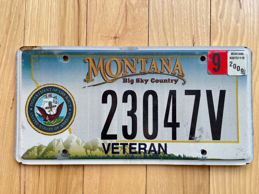 2009 Montana Veteran License Plate