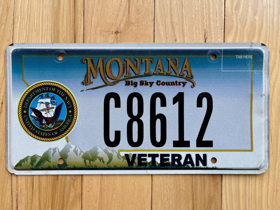 Montana Veteran License Plate
