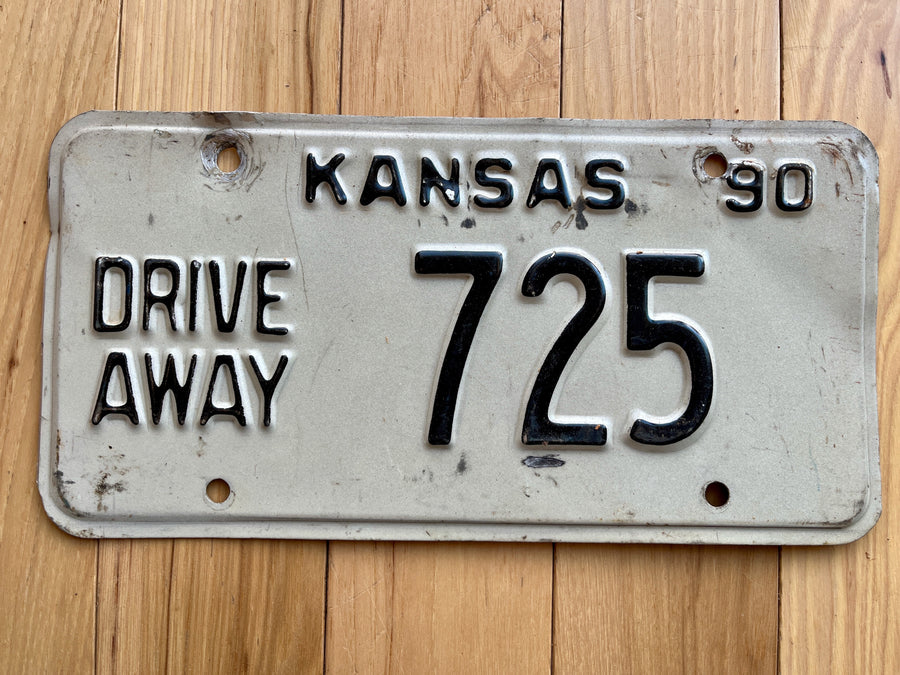 1990 Kansas License Plate