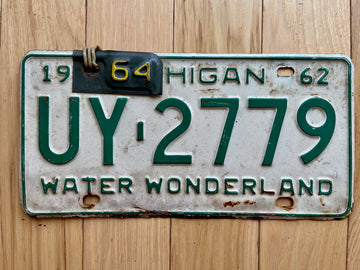 1962/64 Michigan License Plate