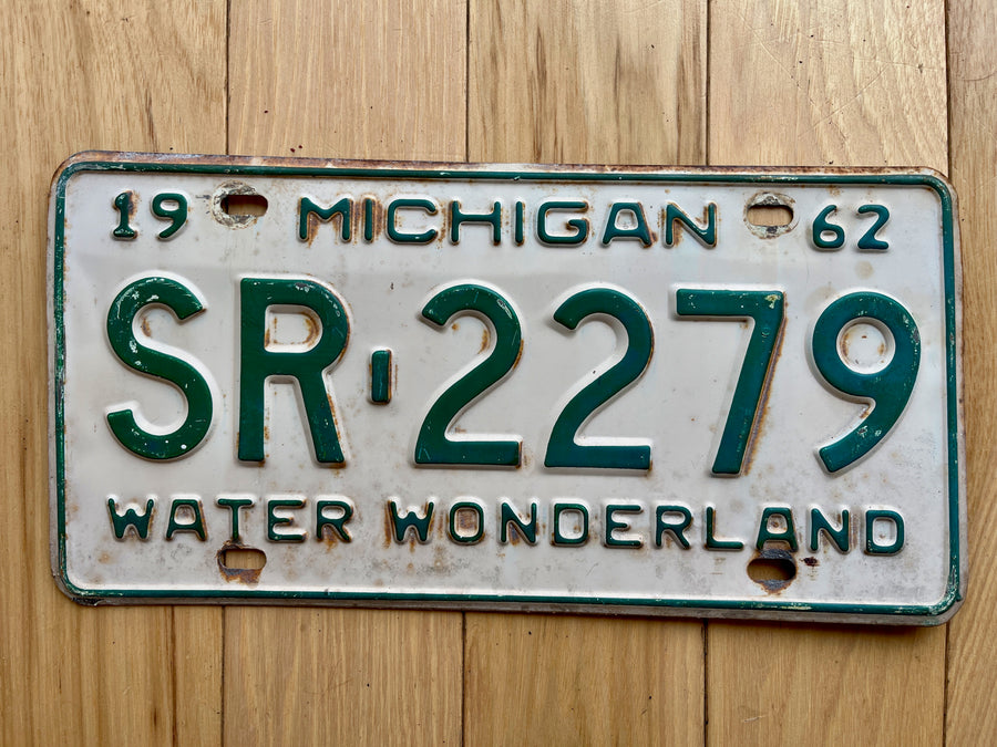 1962 Michigan License Plate
