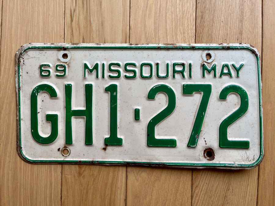 1969 Missouri License Plate