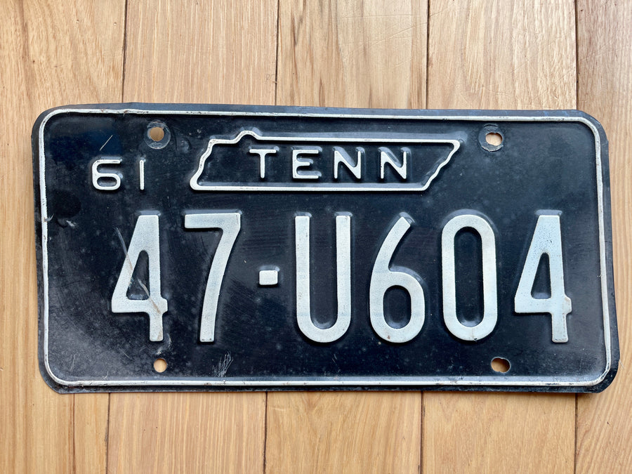 1961 Tennessee License Plate