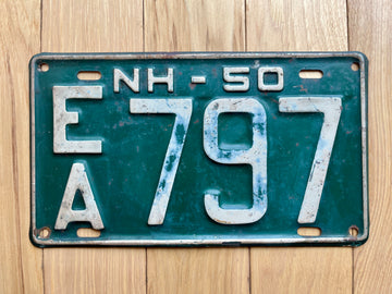 1950 New Hampshire License Plate