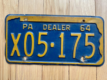 1964 Pennsylvania Dealer License Plate