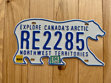2004 Canada Northwest Territories Centennial License Plate