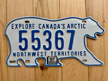 1997 Canada Northwest Territories License Plate