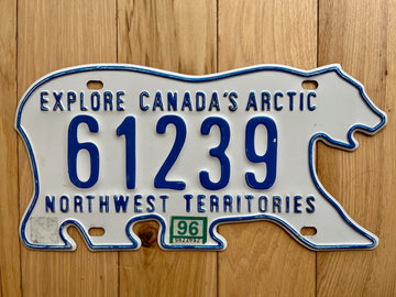 1996 Canada Northwest Territories License Plate