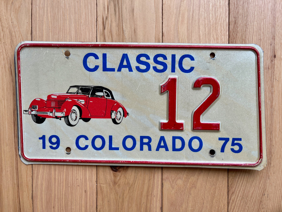 1975 Colorado Classic License Plate