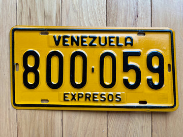 Venezuela Expresos License Plate