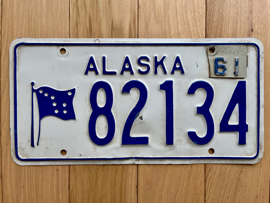 1961 Alaska License Plate
